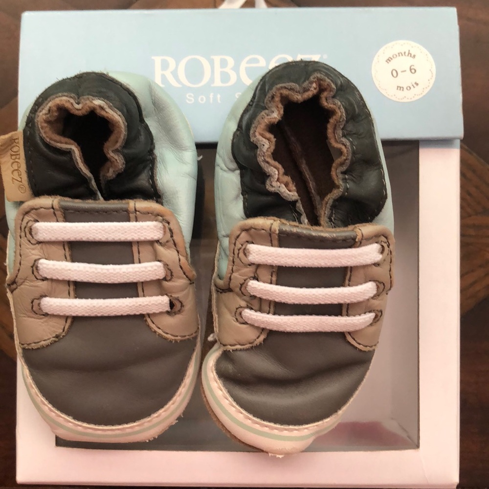 Robeez leather baby shoes
